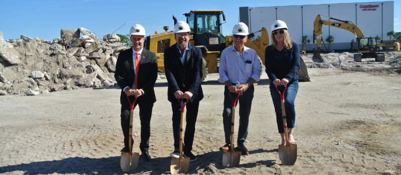 gold shovel ground breaking | Phillips Development & Realty